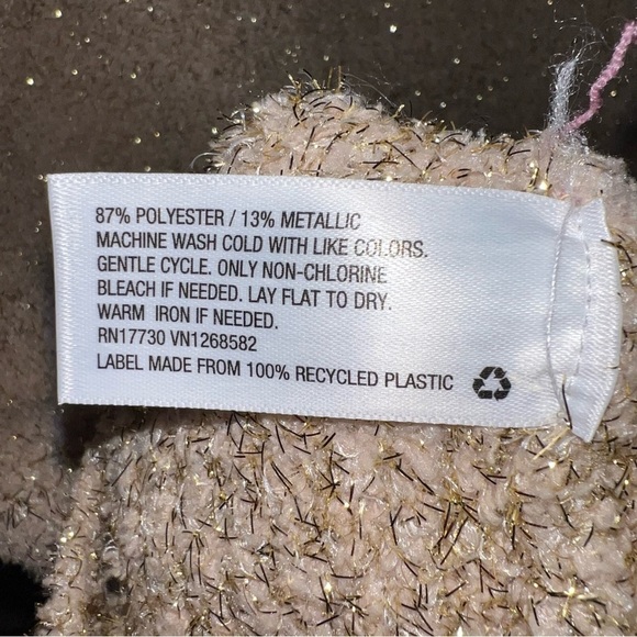 Ava & Viv Khaki and Sparkly Gold Tinsel V-Neck Very Soft Sweater Size X/14W - Picture 10 of 12